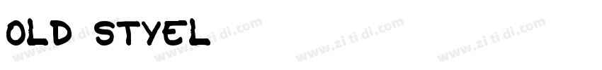 old styel字体转换